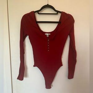 Red going out bodysuit